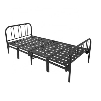 Hot Selling Folding Metal Bed Iron frame for Home Bedroom Furniture DB-912